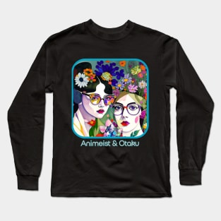 Animeist & Otaku (2 bespeckled woman at home) Long Sleeve T-Shirt